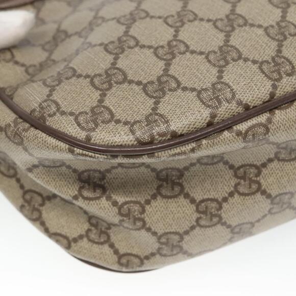 GUCCI GG Supreme Web Sherry Line Shoulder Bag Pvc Beige Red 89 02 032 - Picture 13 of 16